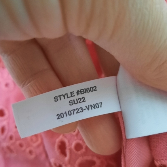 J.Crew Pink Eyelet Anguilla Mini Halter Dress 20 - Picture 7 of 8